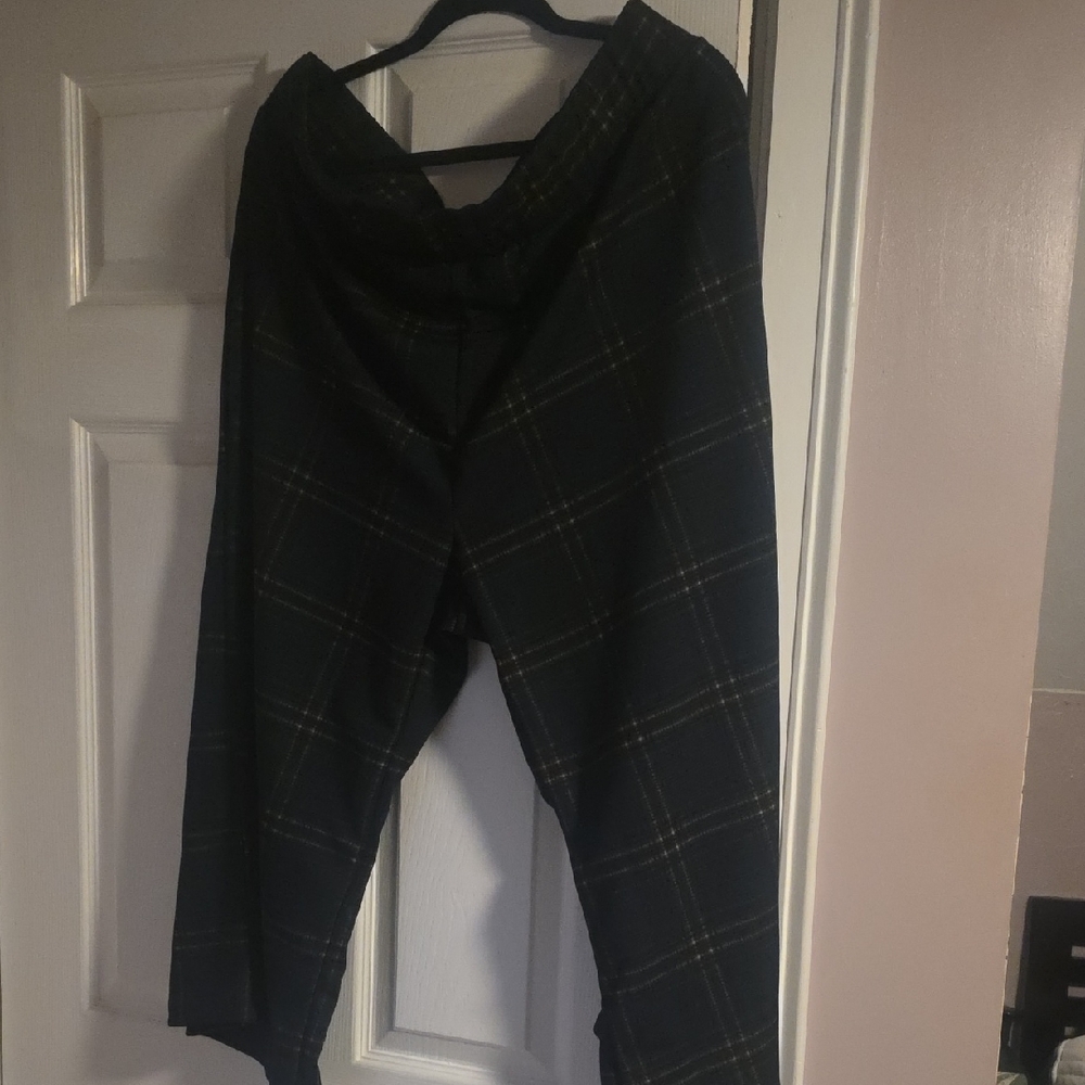 Plaid Boot Cut Women's Pants